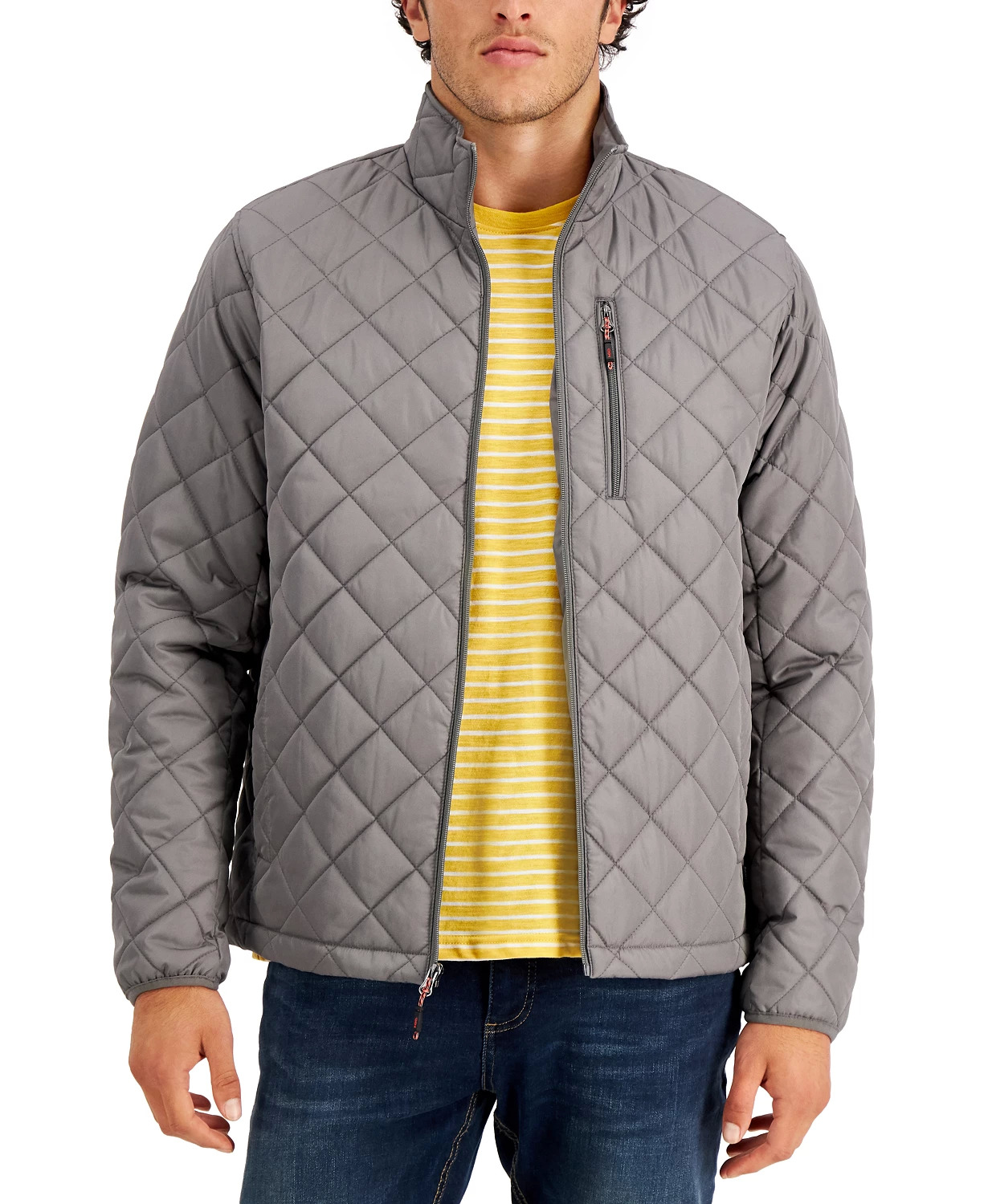 Hawke & Co. Men's Diamond Quilted Jacket (Smoked Pearl, Size Small) $25 + SD Cashback + Free Shipping