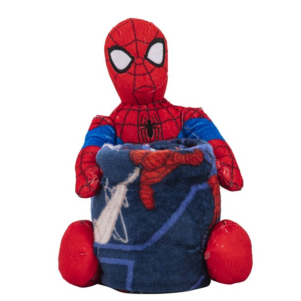 40" x 50" Spider-Man Fearless Spider Throw w/ Hugger Plush $10.65 & More + FS w/ Walmart+ or FS on $35+