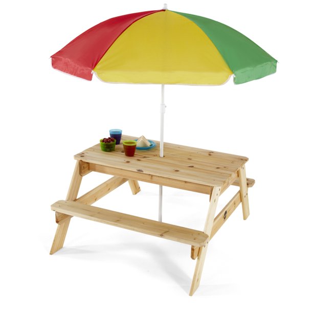 Plum Play Kids' Wooden Picnic Table w/ Umbrella $69 + Free Shipping