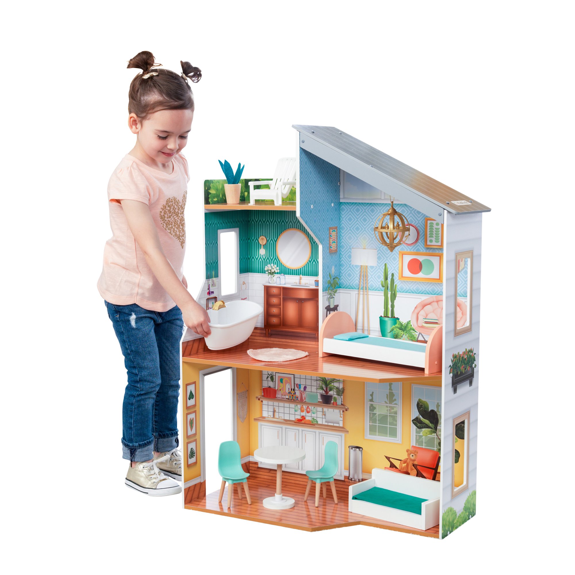 KidKraft Emily Wooden Dollhouse w/ 10 Accessories $41.65 + Free Shipping