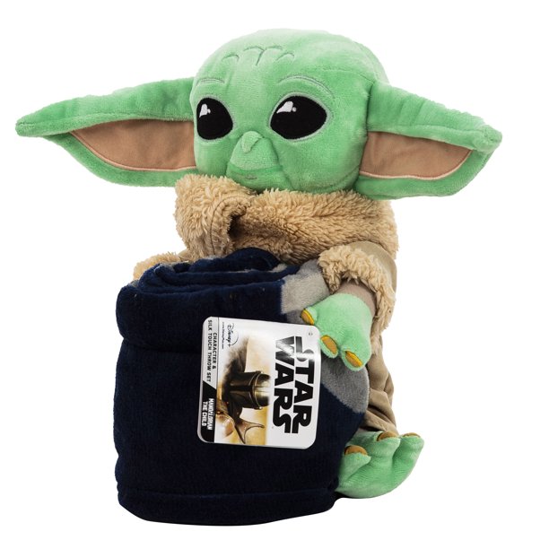 40" x 50" The Mandalorian Baby Yoda Throw Blanket w/ Grogu Hugger Plush $9.95 (YMMV) + FS w/ Walmart+ or FS on $35+