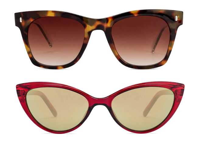 Lenskart B1G1 Free + 10% Off: FC Tortoise Wayfarer Sunglasses + FC Women's Maroon Cat Eye Sunglasses $18 ($9 Each) & More + Free Shipping