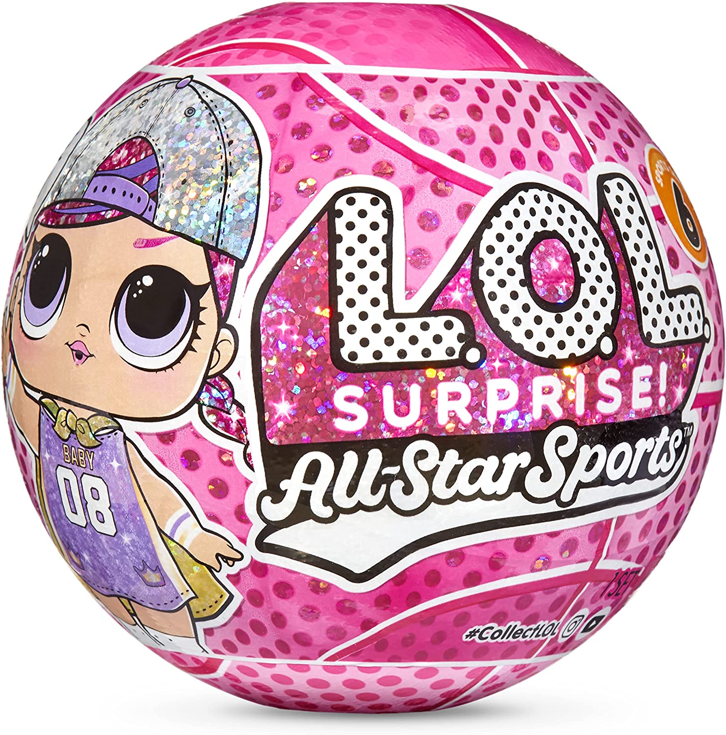 LOL. Surprise All-Star B.B.s Sports Sparkly Basketball Series Doll w/ 8 Surprises $4.90 & More + FS w/ Amazon Prime or FS on $25+