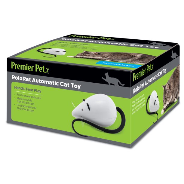 Select Walmart Stores: Premier Pet Rolo Rat Automatic Interactive Cat Toy $5.10 & More + FS w/ Walmart+ or FS on $35+