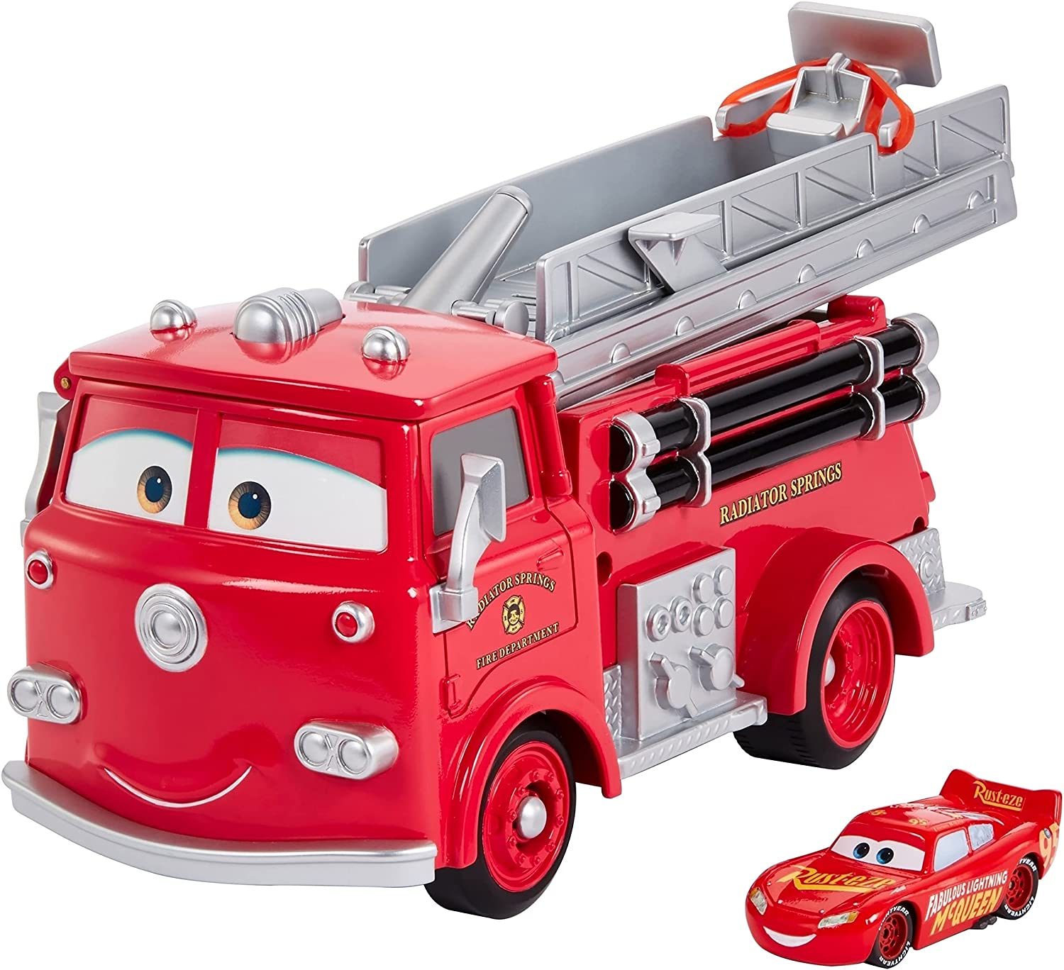 Disney Pixar Cars Stunt & Splash Red Playset w/ Color Changing Lightning McQueen Vehicle $15 + FS w/ Prime or on $25+