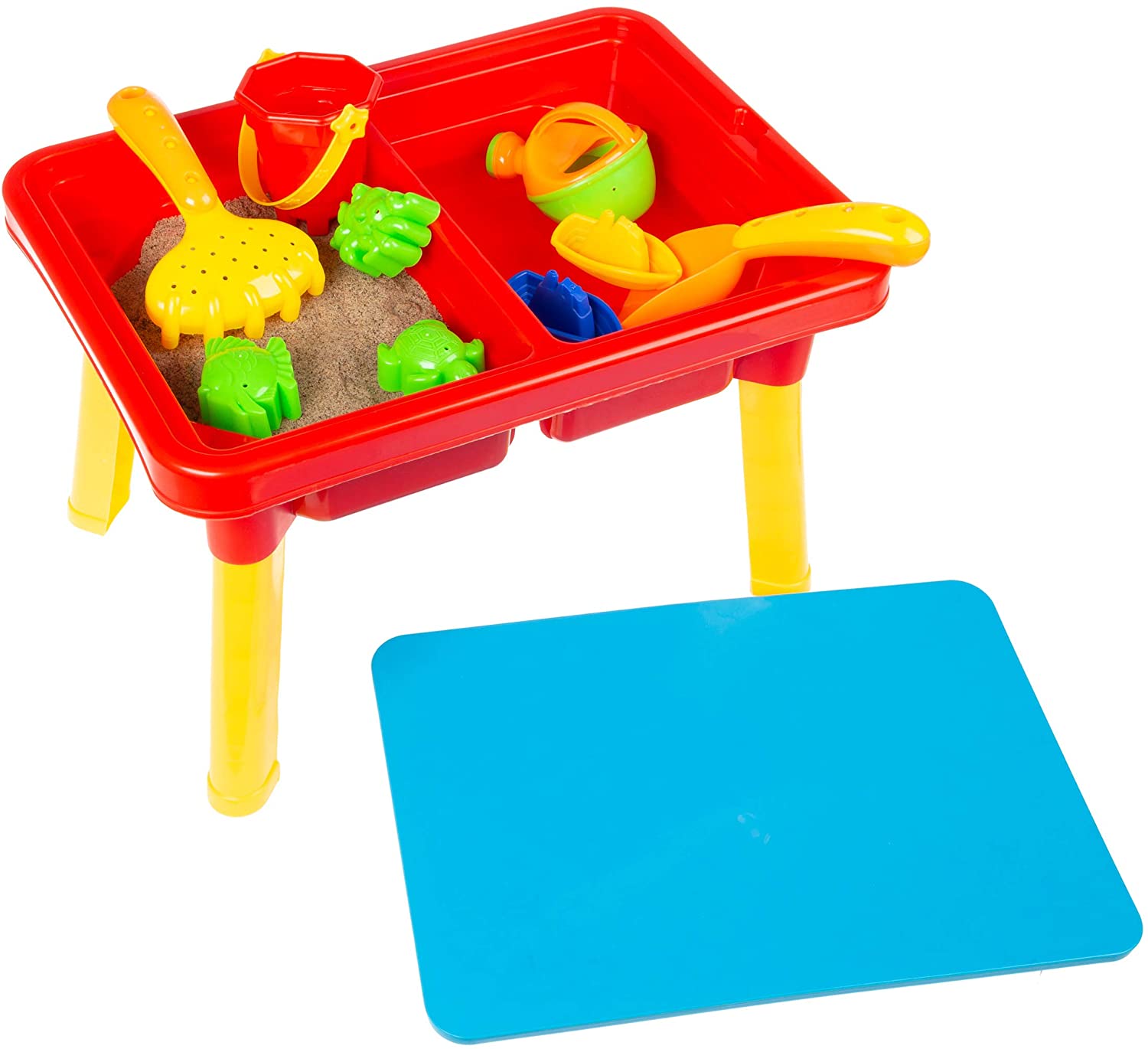 Hey Play Kids' Portable Water or Sand Sensory Table w/ Lid & Accessories $19.30 + FS w/ Amazon Prime or FS on $25+