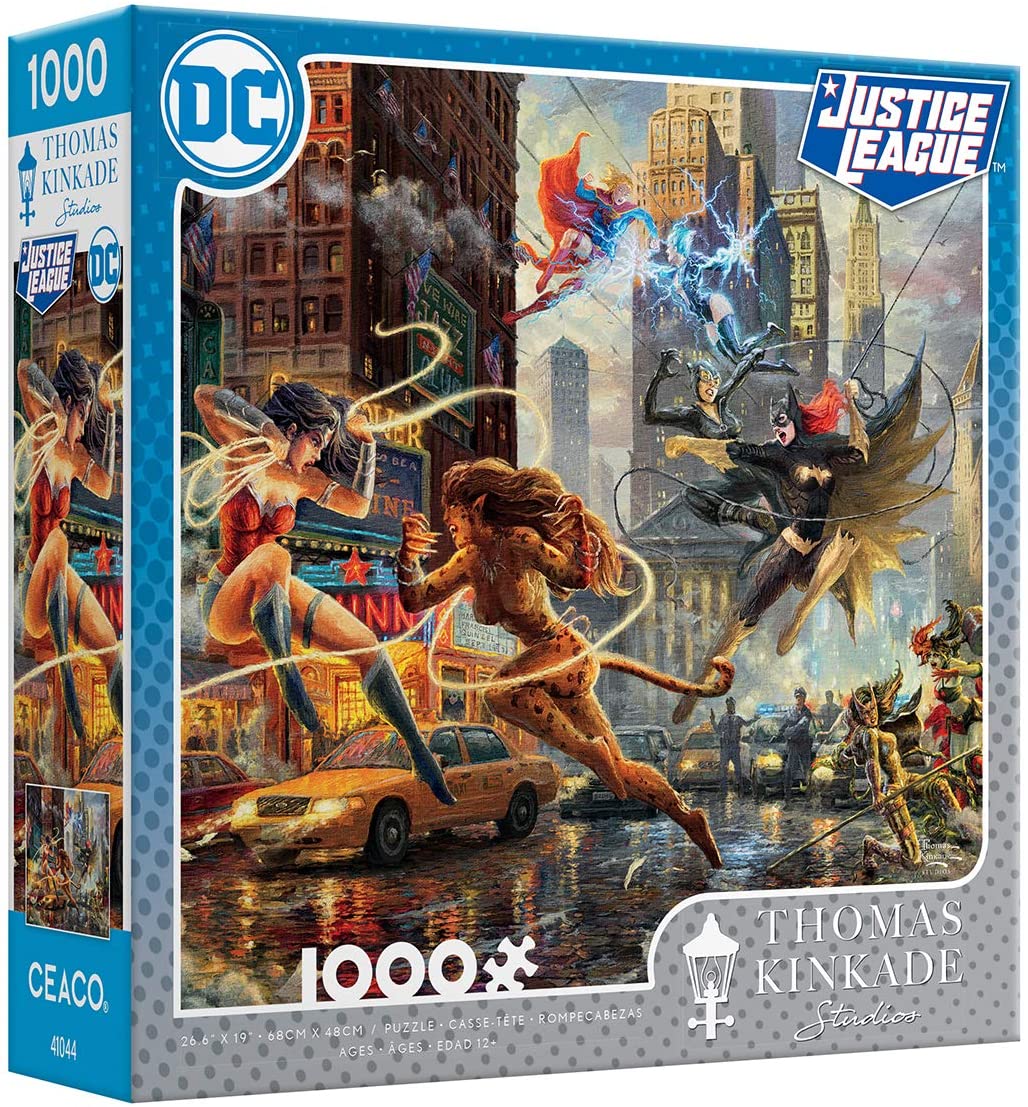 Thomas Kinkade Studios Women of DC 1000 PC Ceaco Puzzle Justice League for sale online 