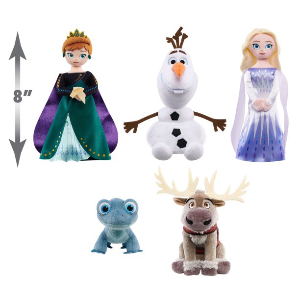 samenkomen chef ONWAAR 5-Piece Disney's Frozen 2 Plush Set (Elsa, Anna, Olaf, Sven & Bruni)
