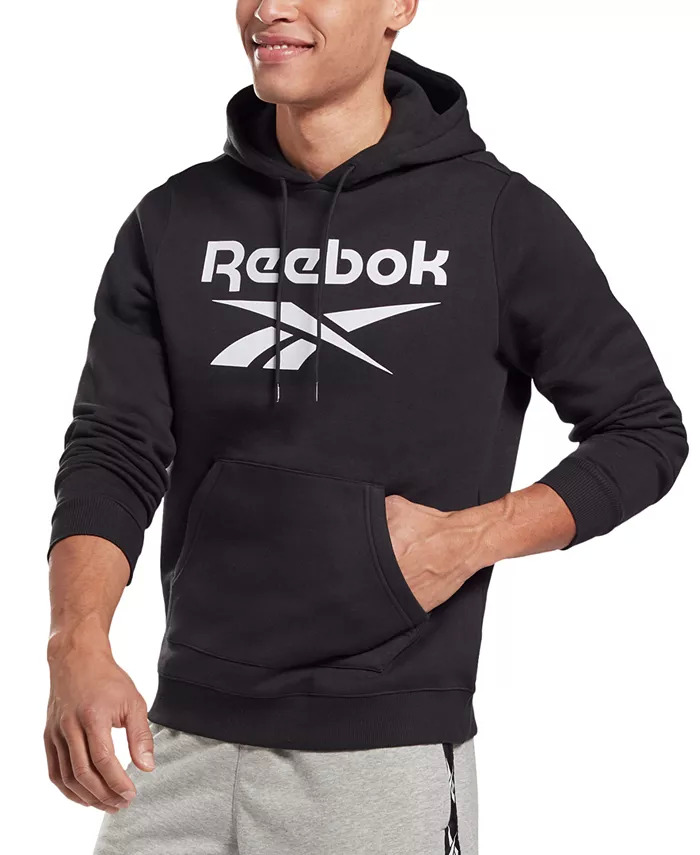 Reebok Men's Logo Fleece Hoodie (various. limited sizes) $14.95 & More + SD Cashback + Free Store Pickup at Macy's or  FS on $25+