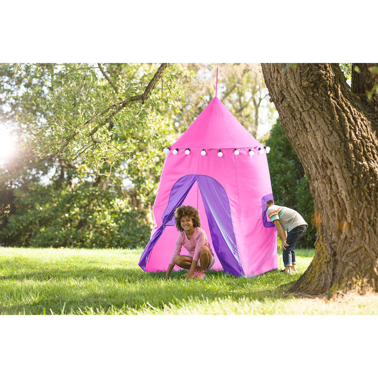 Sam's Club Members: 6' Lighted Hideaway Canopy & Backyard Play Tent (pink or blue) $15 + Free Shipping for Plus Members