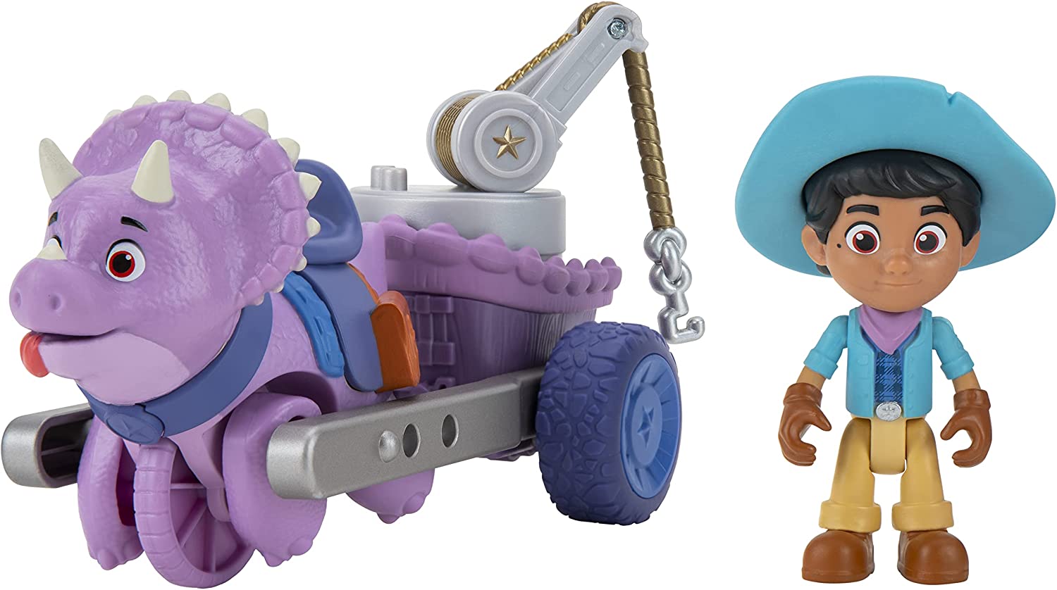 Dino Ranch Toys Miguel & Tango's Tow Rig Vehicle Playset 8.44