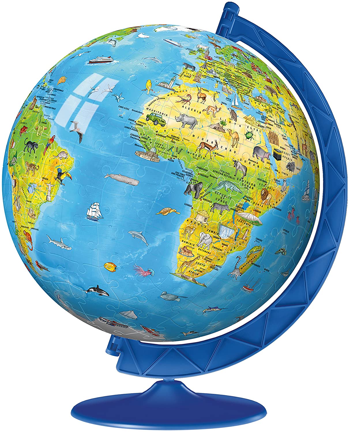 B1G1 30% Off Puzzles: 180-Pc Ravensburger Kids' World Globe 3D Jigsaw Puzzle 2 for $17.84 ($8.92 Each) + Free Shipping on $35+