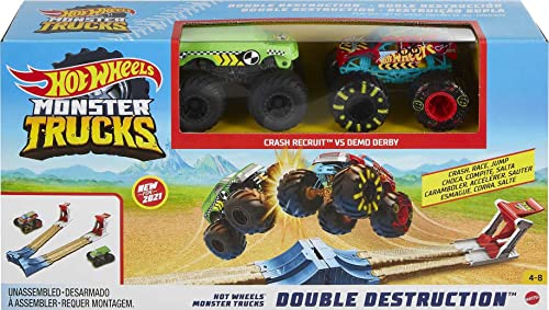 Hot Wheels Monster Trucks Double Destruction 3-in-1 Vehicle Playset $12.75 + Free Shipping w/ Prime or on $25+