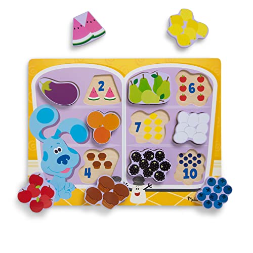 10-Pc Melissa & Doug Blue's Clues & You! Wooden Chunky Puzzle (Fridge Food) $6.55 + Free Shipping w/ Prime or on $25+
