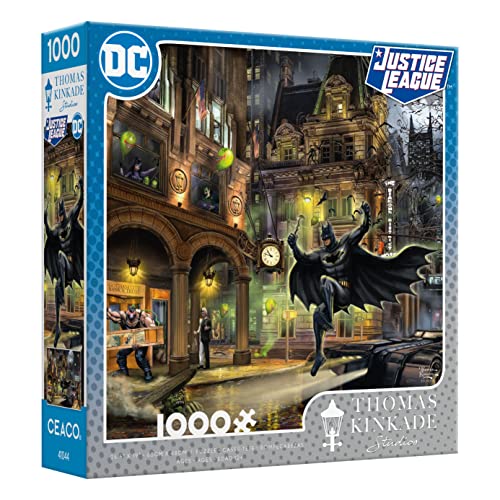 1000-Pc Ceaco Thomas Kinkade DC Comics Batman Gotham City Jigsaw Puzzle $7.50 + Free Shipping w/ Prime or on $25+