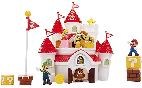 Nintendo Super Mario Deluxe Mushroom Kingdom Castle Playset w/ 2.5" Action Figures & Accessories $22.50 + Free Shipping w/ Prime or on $25+
