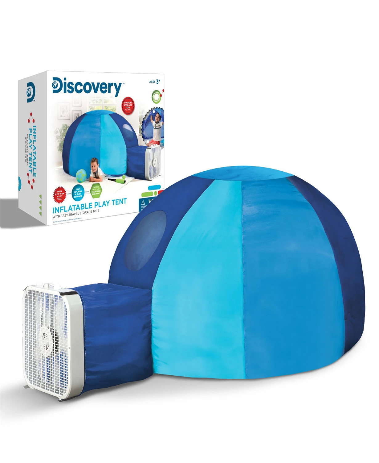 Discovery Kids' Inflatable Dome Toy Tent w/ Carrying Case $13 + Free Store Pickup at Macy's or FS on $25+