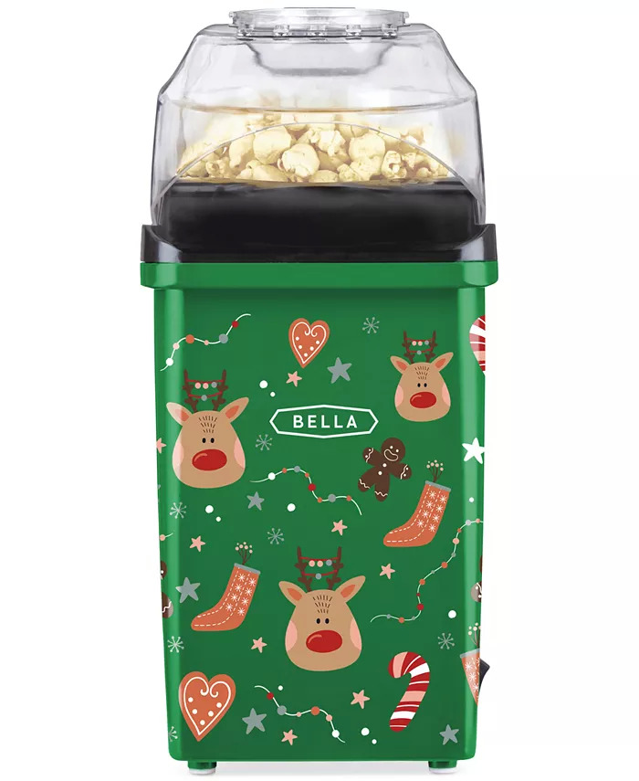 Bella: Retro Hot Air Popcorn Popper (Pink Gnomes or Green Reindeer