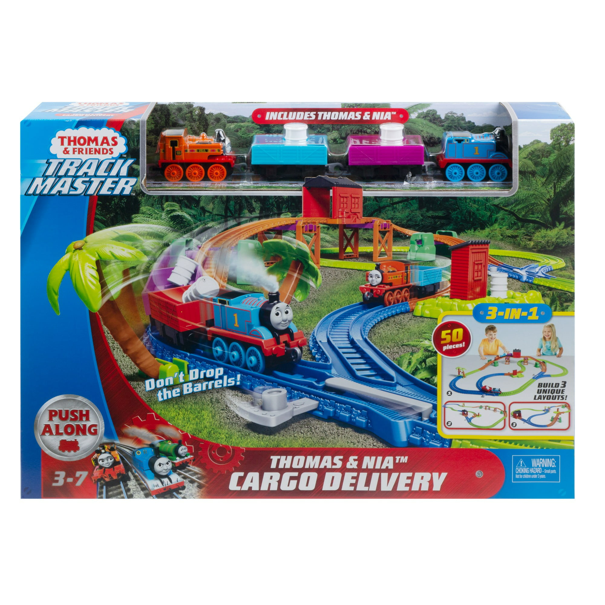 50-Piece Thomas & Friends Trackmaster Thomas & Nia Cargo Delivery Train Set $16.80 + Free Shipping w/ Walmart+ or $35+