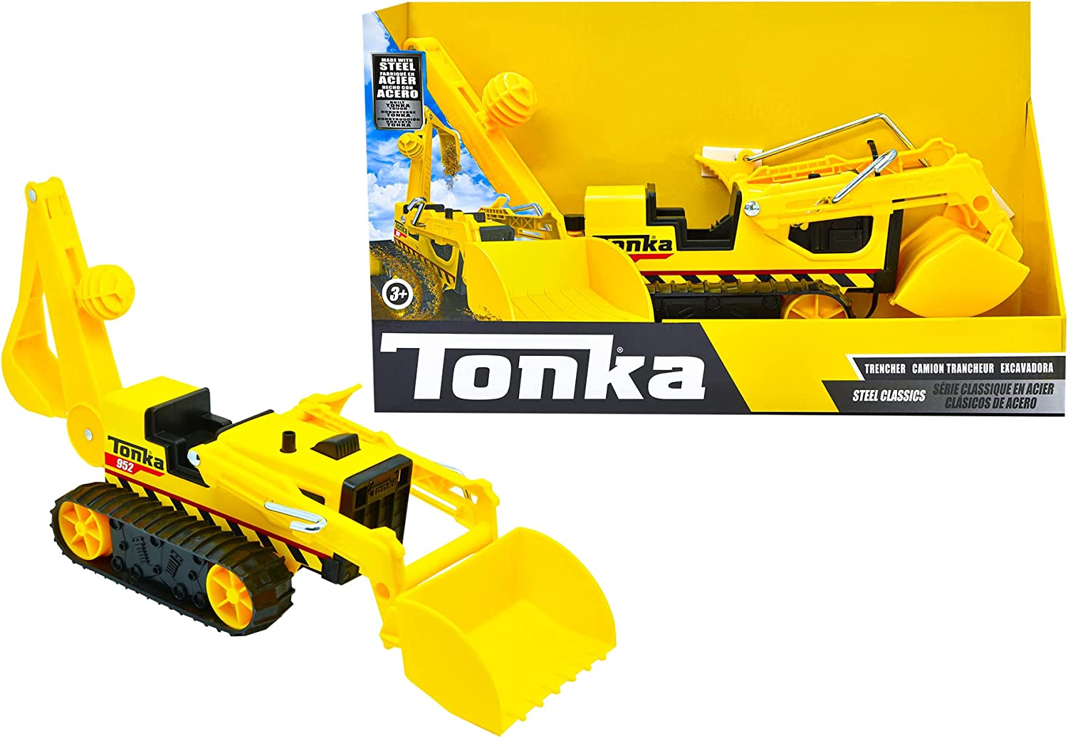 16.25'' Tonka Steel Classics Trencher Toy $6.95 + Free Shipping w/ Amazon Prime or on $25+