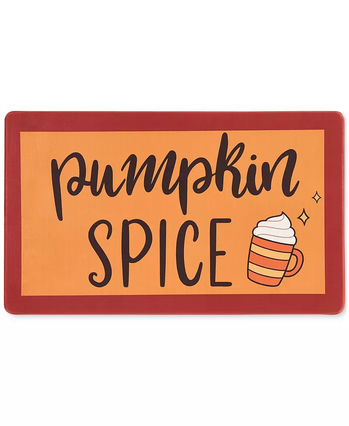18" x 30" VCNY Home Pumpkin Spice Fall Kitchen Mat $5.95 & More + Free Store Pickup at Macy's or FS on $25+