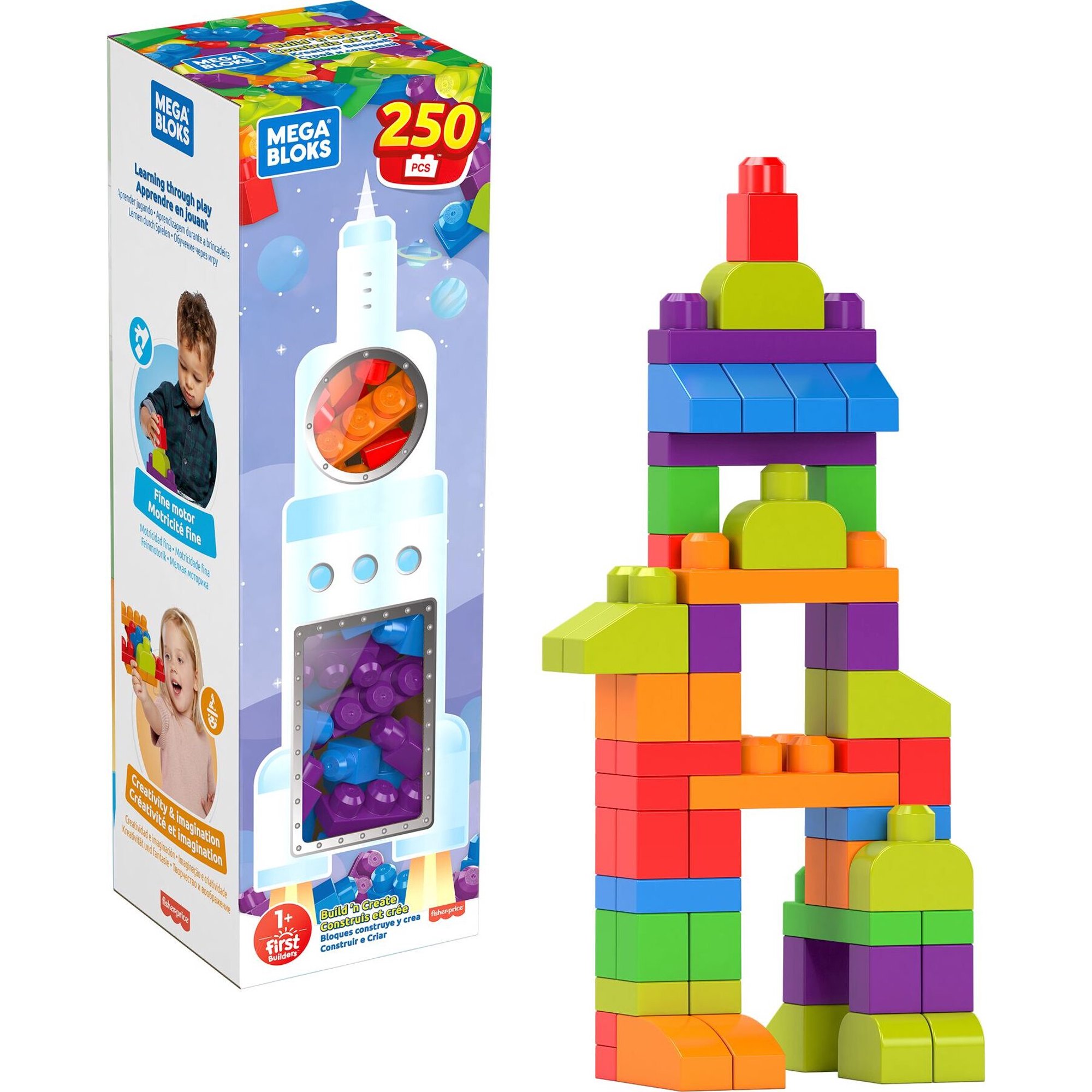 250-Piece Mega Bloks Build 'N Create Building Blocks Set $17.10 + Free Shipping w/ Walmart+ or $35+