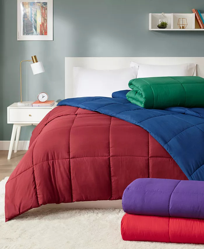 Martha Stewart Essentials Reversible Down Alternative Comforter (Twin, Full/Queen, King) $20 + Free Store Pickup at Macy's or FS on $25+