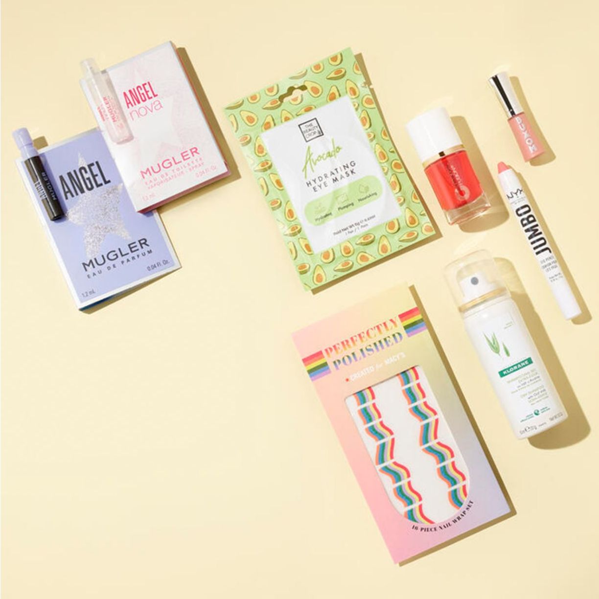 4-Piece Carry On Clique Travel Size Beauty Set (Buxom Lip Gloss, Lancôme Absolue Cream, Estée Lauder Cleanser, Tonymoly Mask) $6 & More + Free Store Pickup at Macy's or FS on $25+