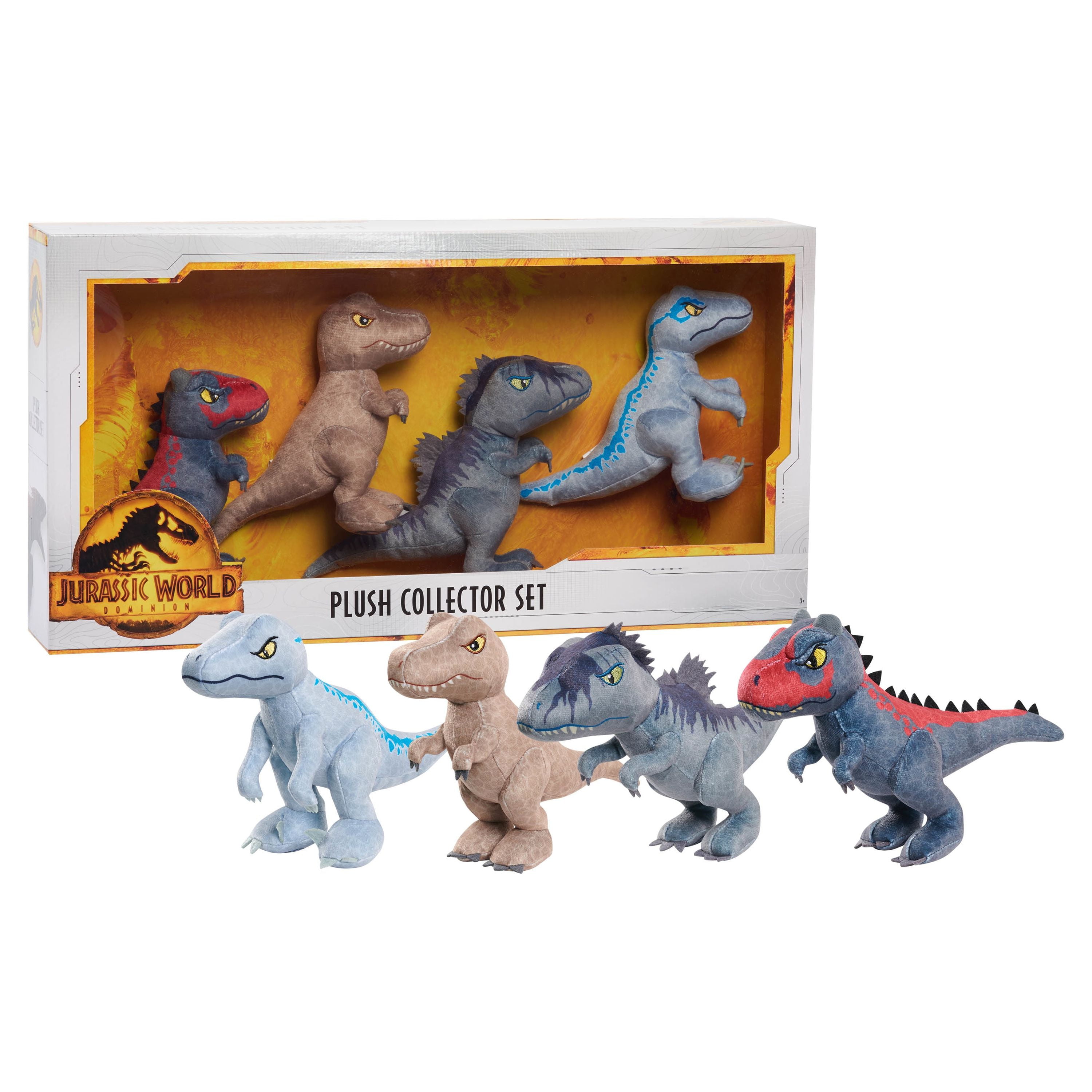 4-Count Just Play Jurassic World 7" Dinosaur Plush Collector Set $9.97 ($2.49 Each) + Free Shipping w/ Walmart+ or on $35+
