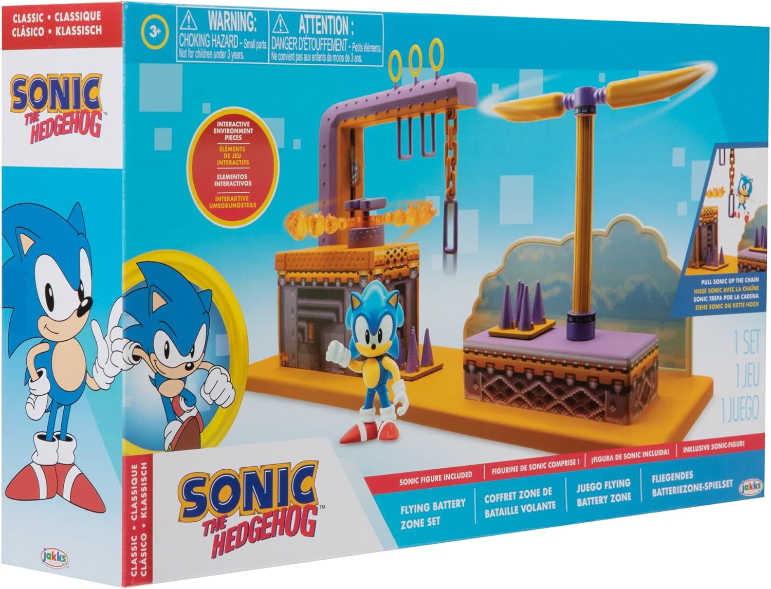 Sonic The Hedgehog Flying Battery Zone Playset w/ Sonic Figure $9.49 & More + Free Shipping w/ Prime or on $35+