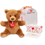 Trudi Premium Italian Designed Plush Toys: 6.3&quot; Bear or Rabbit w/ Love Letterbox &amp; Card $8, 22&quot; Giant Teddy Bear Plush $13 + FS w/ Amazon Prime or FS on $25+