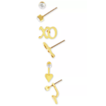 3-Pc Rachel Roy Gold-Tone Crystal, XO &amp; Heart Earrings Set $5.93 &amp; More or less w/ SD Cashback + Free Store Pickup at Macy's or FS on $25+