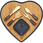 Prime Members: 6-Piece Paris Hilton Bamboo Charcuterie Board &amp; Serving Set $11.11 &amp; More + Free Shipping