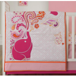 4-Piece Happy Chic by Jonathan Adler Party Elephant or Safari Giraffe Crib Bedding Set (Quilt, Crib Sheet, Dust Ruffle &amp; Diaper Stacker) $40 + Free Store Pickup at Kohl's