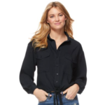 Scoop Women's Button Front Blouse w/ Tie (various) $7, Scoop Women's Nora Studded Sandals (2 colors) $7 &amp; More + Free S/H on $35+