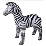32&quot; Tall Jet Creations Zebra Inflatable Air Plush Stuffed Animal Toy $5.96 + Free S/H w/ Prime or FS on $25+