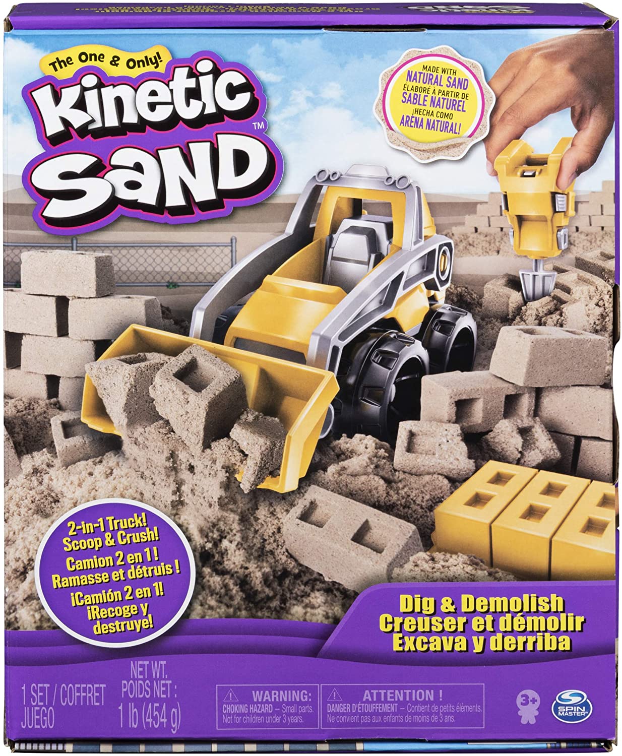 Kinetic Sand Kids' Dig & Demolish Truck Playset w/ 1-Lb. Kinetic Sand $7.47 + Free Shipping w/ Prime or on $35+