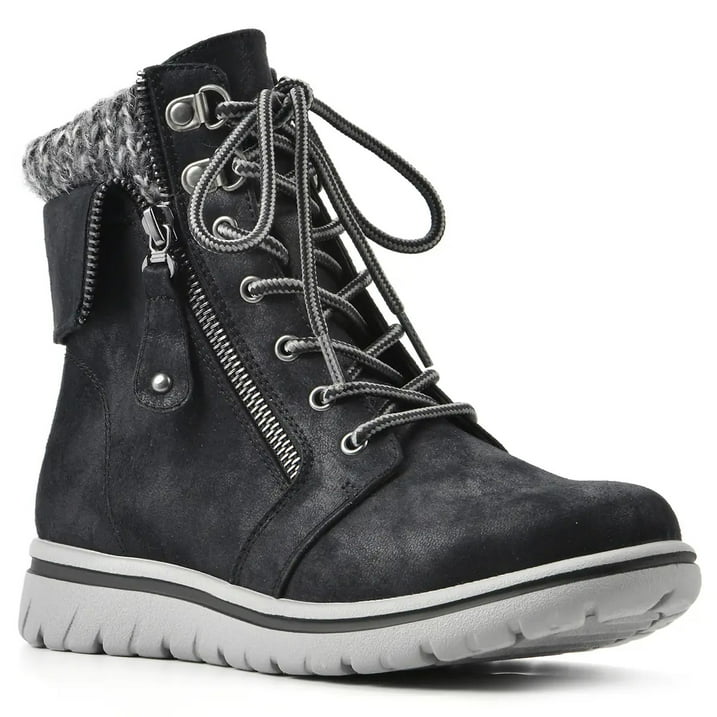 Cliffs by White Mountain Women's Hope Lace-Up Hiker Boots (Black, Size: 5, 5.5) $12.04 + Free Shipping w/ Walmart+ or on $35+