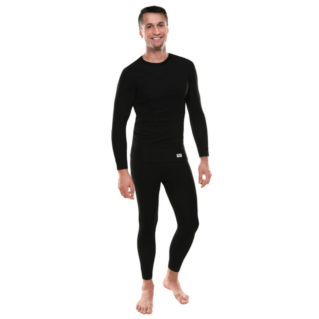 2-Piece Everlast Men's Thermal Underwear Set: Medium (Black or Gray) $5.25, Small (Black) $4.64 & More + Free Shipping w/ Walmart+ or on $35+