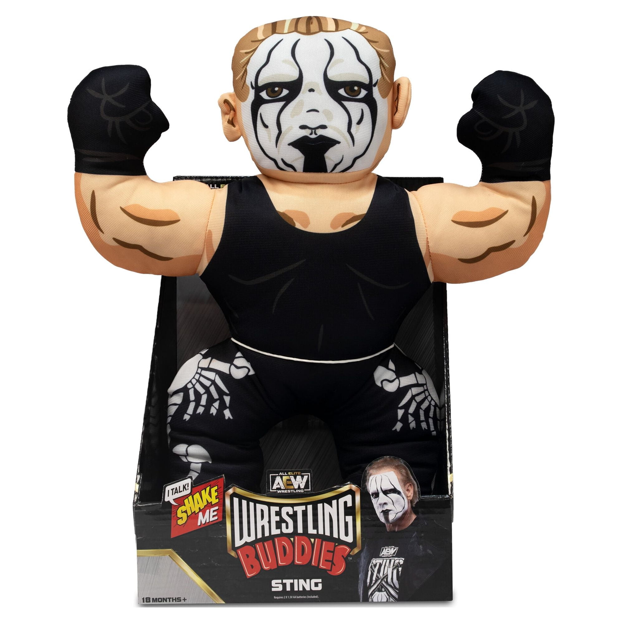 12" AEW Wrestling Buddies Sting Plush Toy w/ Interactive Sounds $8.44 + Free Shipping w/ Walmart+ or on $35+