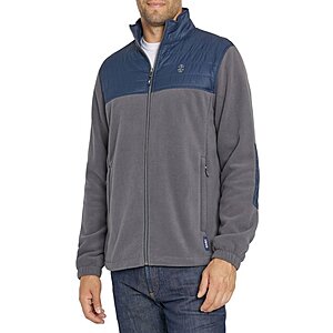 Izod men's midweight discount polar fleece lined jacket