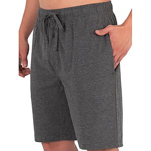 2 Pack Fruit of the Loom Men s Mesh Knit Pajama Shorts 2 color
