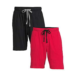 2 Pack Hanes Men s Xtemp Knit Jam Shorts Various Colors