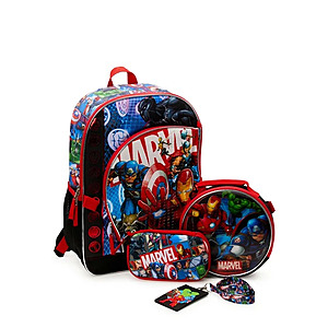  Marvel Avengers Backpack and Lunch Box Set for Kids