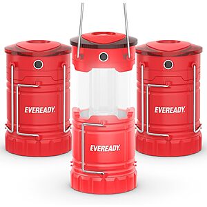 3-Pack Eveready 360 PRO LED Battery Powered Camping Lanterns $12.75 ($4.25 Each)