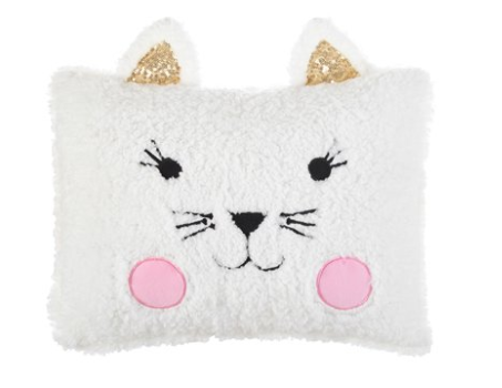 American Kids Sherpa Pillow (Kitty, Fox or Penguin) $5 Each, Drew Barrymore Flower Kids Pillow (Alligator or Rainbow) $5 Each & More + Free S/H on $35+