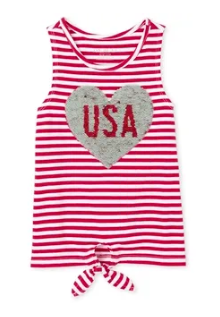Children S Place Girls Americana Usa Tie Front Tank Top 2 Colors 2 Baby Toddler Girls Usa Tank Top 2 Girls Headbands Various From 1 More Free S H Slickdeals Net