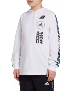 adidas graphic long sleeve hoodie