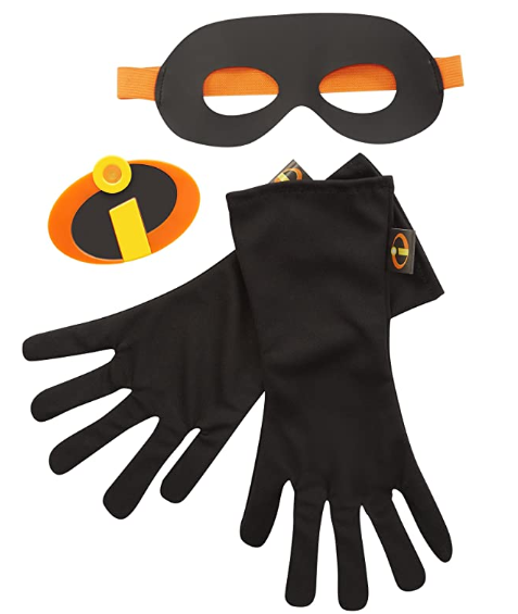 3 Piece The Incredibles 2 Kids Gear Set W Mask Gloves Light Up Emblem Black 4 85 Descendants 3 Boxed Dress Up Set Uma 7 39 More Free S H W Prime Or Free On 25