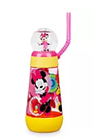 shopDisney: Snowglobe Tumbler w/ Straw (Minnie, Frozen, Moana & More) $5.98, Mickey Mouse Stripe Water Bottle $4.48 + Free S/H